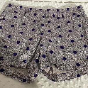 🛑 Ann Taylor Loft Flower Patterned Shorts Size 4 🚔